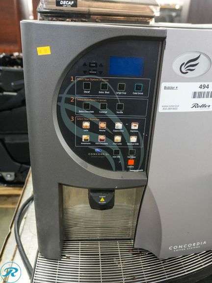 Concordia Integra Automatic Coffee Machine, 208V, Single Phase - Roller Auctions