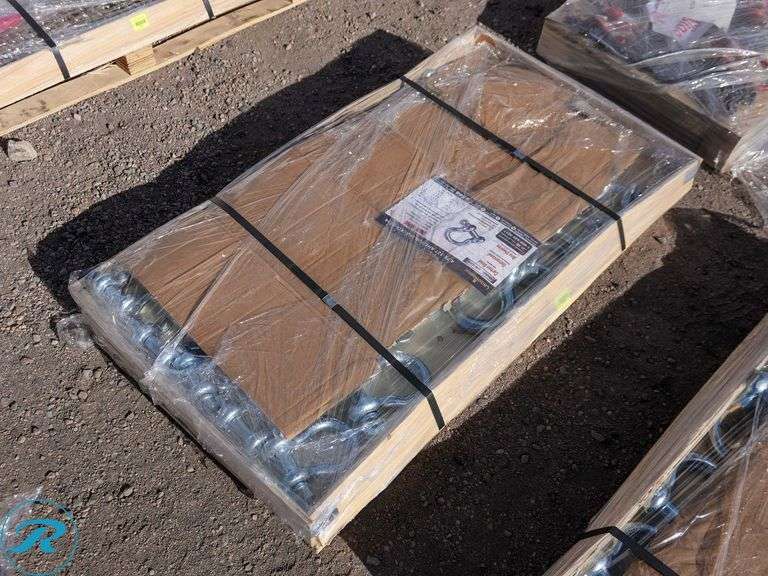 Pallet Of New Land Honor Anchor Shackles, 4.75-12T, (38) Total Pieces - Roller Auctions