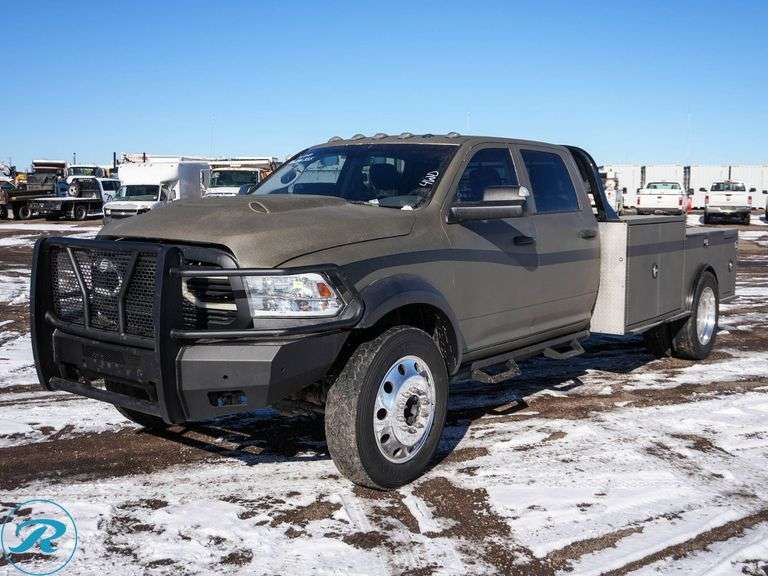 2018 Ram 5500 4WD Crew Cab Flatbed Truck - Roller Auctions