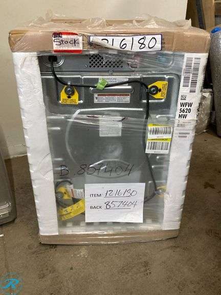 New out of box- Whirlpool Load and Go 4.5-cu ft High Efficiency Stackable Steam Cycle Front-Load Washer (White) ENERGY STAR - Roller Auctions