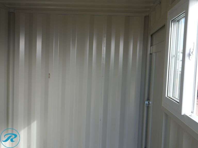 New Steel Storage Container, 12' L X 88" W X 98" H, Side Entry Door And Window, Forklift Pockets - Roller Auctions