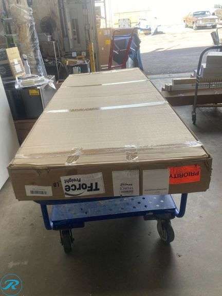 (1) New- DreamLine Encore Chrome 44-in to 48-in W x 76.0-in H Semi-frameless Clear Glass Sliding Shower door - Roller Auctions