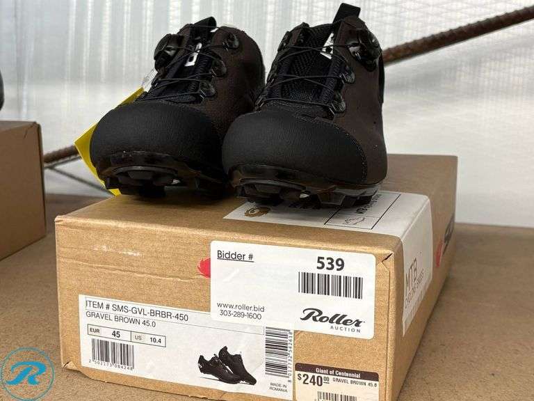 SIDI Gravel Brown MTB Cycling Shoes, Size 45 EU (US 10.4) - Roller Auctions