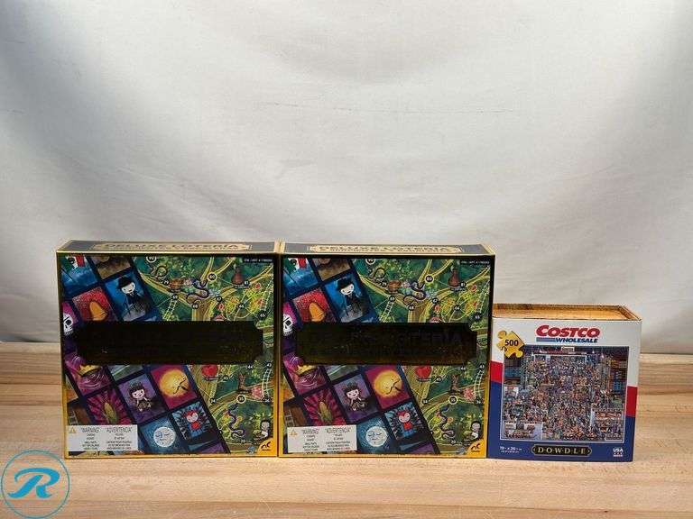 (2) Deluxe Loteria & Serpientes Y Escaleras, Board Game- New; Dowdle Costco Puzzle 500-Piece- New