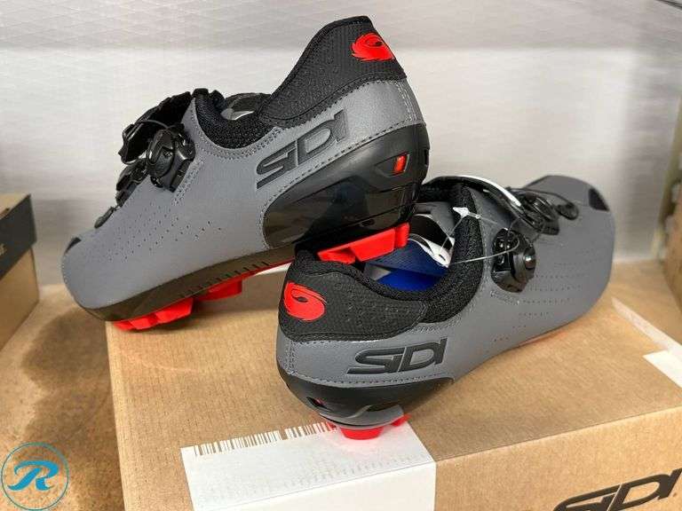 Sidi Dominator 10 MTB Cycling Shoes, Black/Grey, Size 46 - Roller Auctions