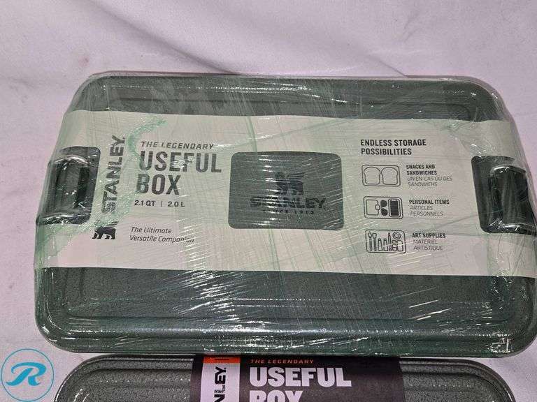(2) Stanley Useful Boxes, Green Finish - Roller Auctions