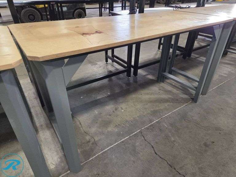 Kobalt Wooden Workbench with Metal Legs, 72" x 30"