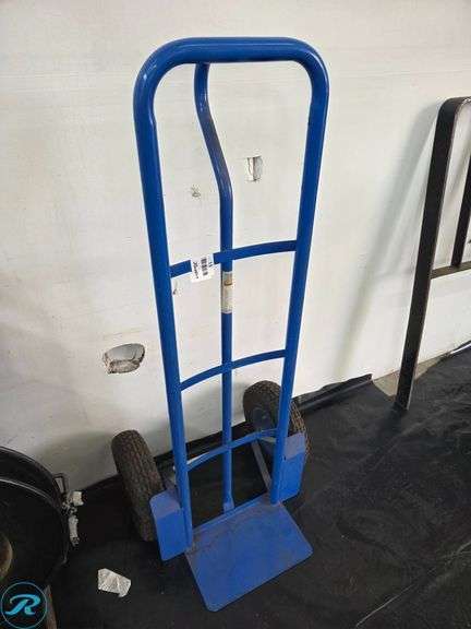 Blue Metal Hand Truck with Pneumatic Tires - Roller Auctions
