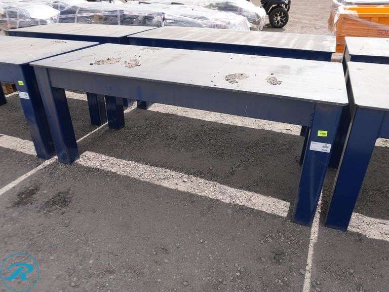 New Steel Nesting Table, 82" x 36" x 33" High - Roller Auctions