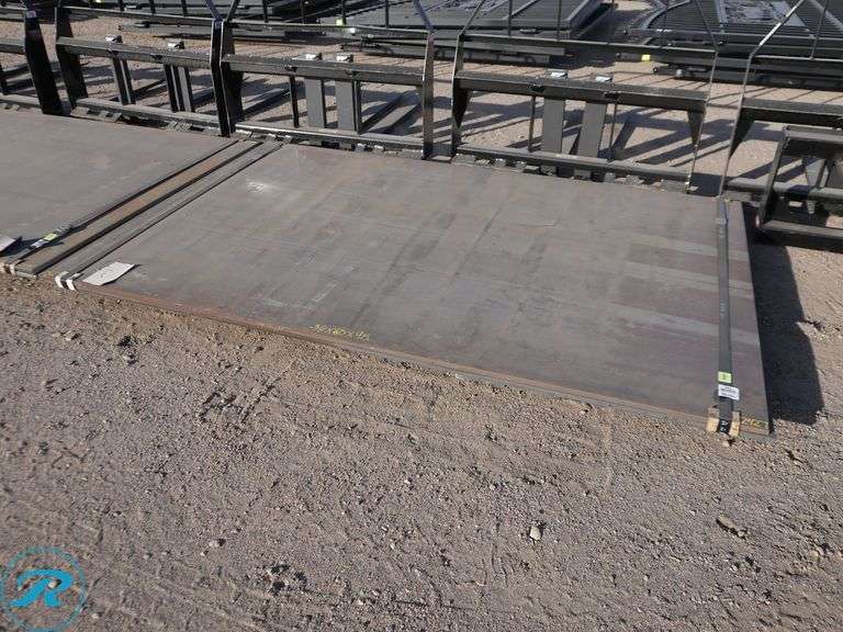 (2) Pieces Of New 3/4" Steel Road Plate, 60" x 95" - Roller Auctions