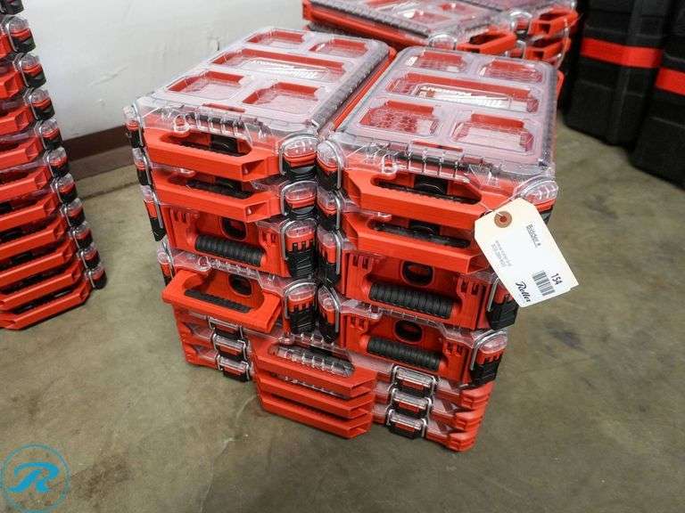 (11) Milwaukee Packout Storage Organizers - Roller Auctions