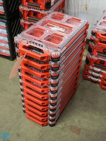 (11) Milwaukee Packout Storage Organizers - Roller Auctions