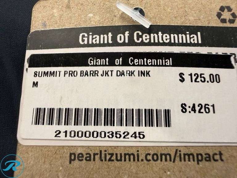 Pearl Izumi Summit Pro Barrier Men’s Jacket, Size M - Roller Auctions