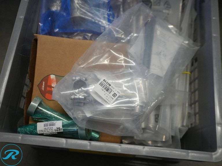 Crate of Suspension Parts and Clutch Crank Storage - Roller Auctions