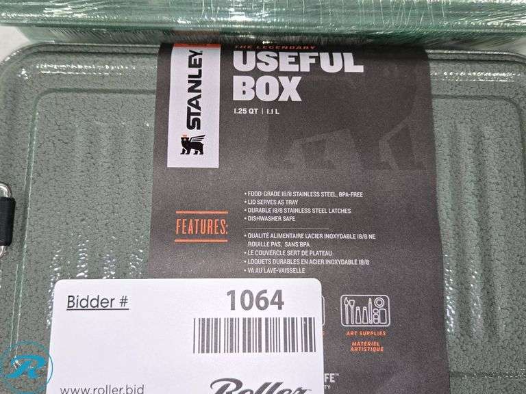 (2) Stanley Useful Boxes, Green Finish - Roller Auctions