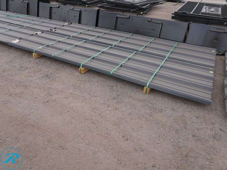 (50) New 28-Gauge R-Panel Steel Siding, 12' Long, 36" Coverage, .016 Thickness - Roller Auctions