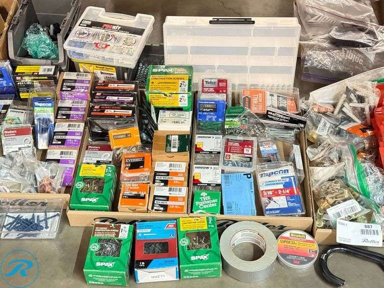 Fasteners, Hardware, and Accessories for Construction and Repair - Roller Auctions