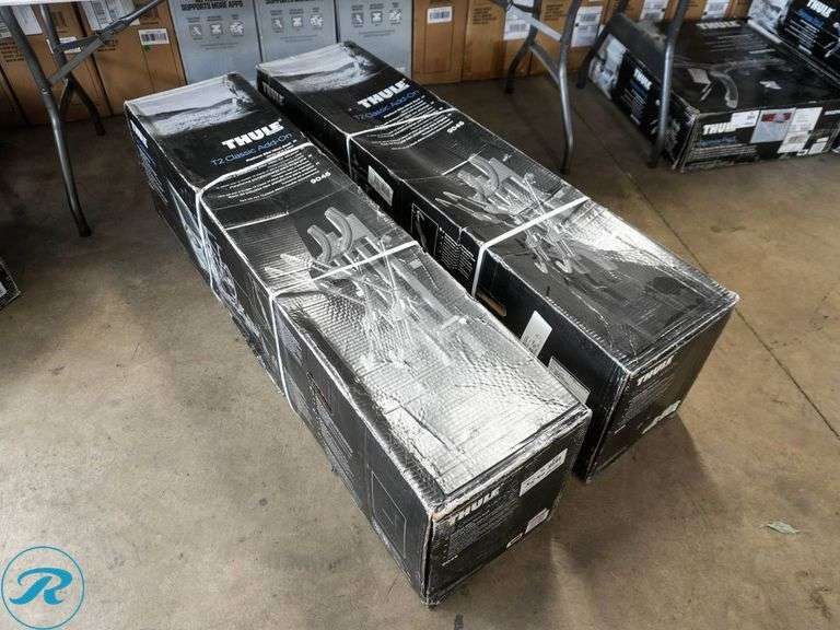 (2) Thule T2 Classic Add-On Platform 2-Bike Racks - Roller Auctions