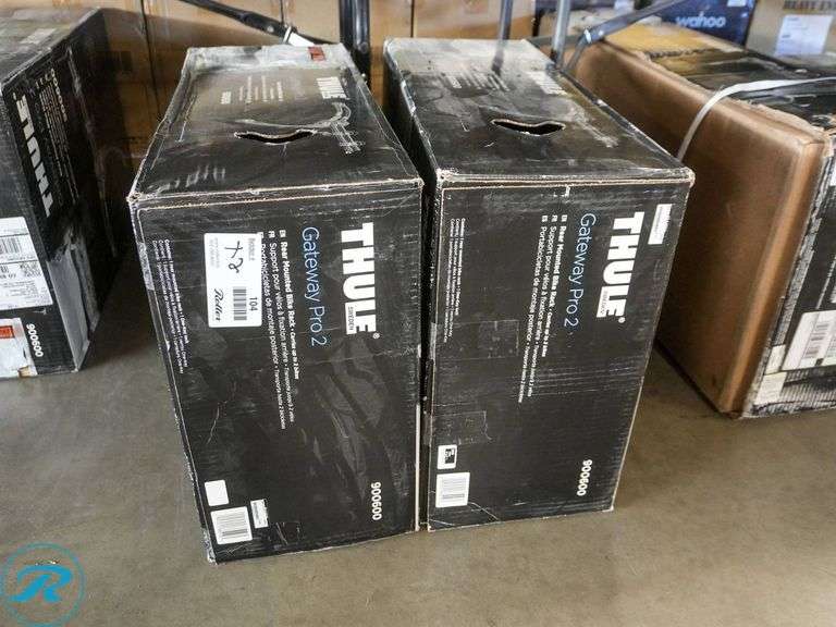 (2) Thule Gateway Pro 2 Rear Mounted 2-Bike Racks - Roller Auctions