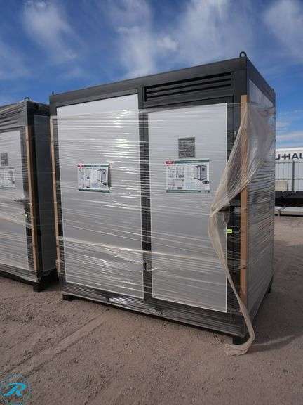 New KJ K1522 Portable Restroom, With Shower, Toilet, Sink, Fan and Window, 8' H x 7' W x 5' Deep - Roller Auctions