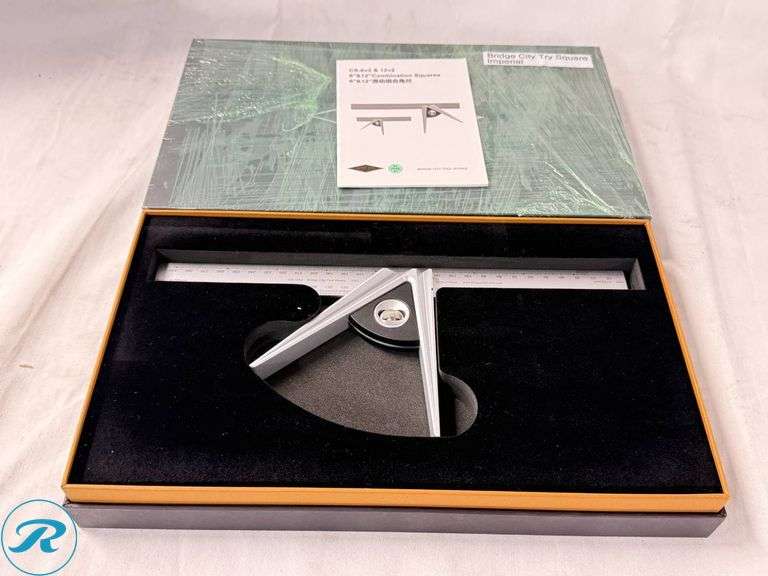 (2) Bridge City Tool Works CS-6v2 & 12v2 6″ and 12″ Combination Squares - Roller Auctions