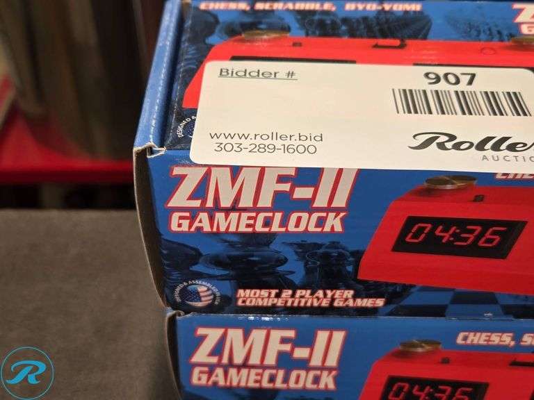 (2) ZMF-II Gameclocks for Chess, Scrabble, and Competitive Games - Roller Auctions