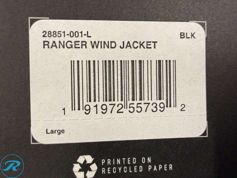 Fox Ranger Men’s Wind Jacket, Size L - Roller Auctions