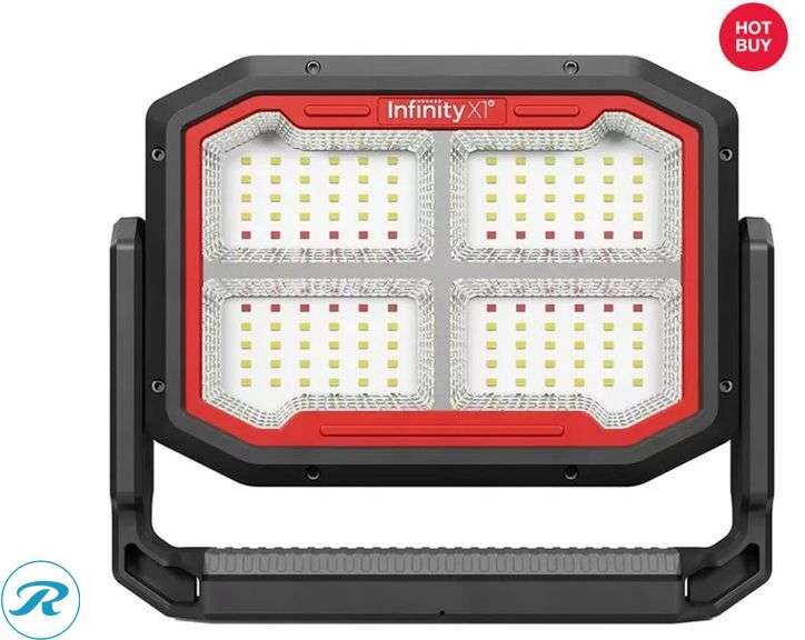 Infinity X1: Dual Powered Solar Work Light 3000 Lumen- New