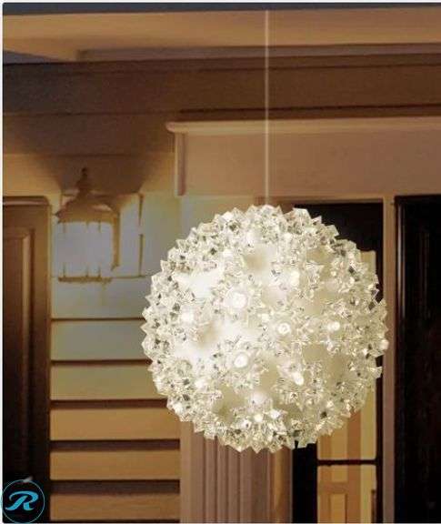 (2) GE: StayBright Random Sparkle LED Spheres, 3-pack- New - Roller Auctions