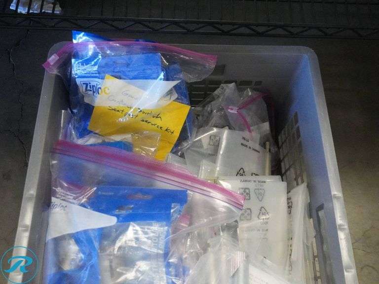 Crate of Suspension Parts and Clutch Crank Storage - Roller Auctions