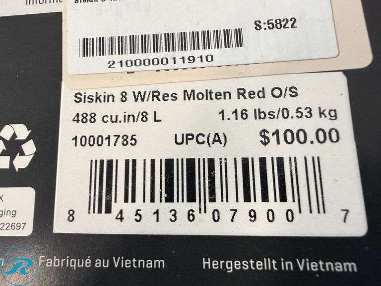 Osprey Siskin 8 Hydration Pack - Roller Auctions