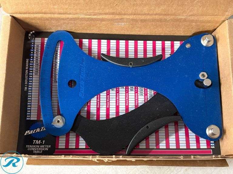 Park Tool TM-1 Spoke Tension Meter with Conversion Chart - Roller Auctions