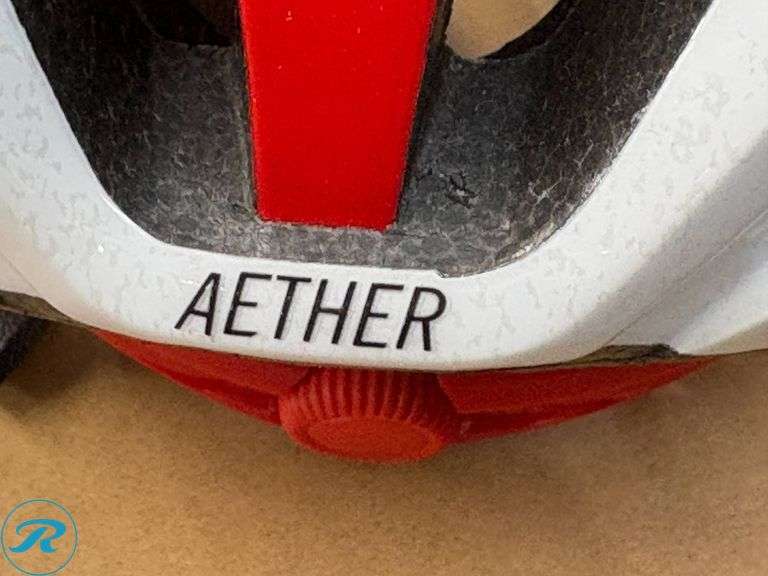 Giro Aether Helmet – Matte Grey/Red, Size Small - Roller Auctions