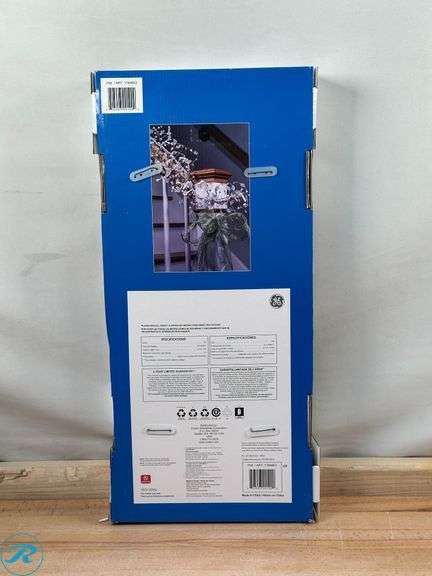 GE: StayBright 100LED Glitter Gem Garland 9FT Warm White/White Wire- New - Roller Auctions