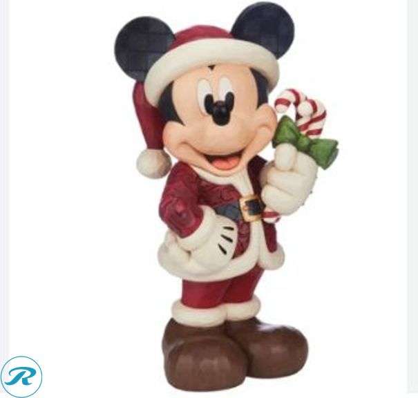 Disney Holiday Mickey with Presents Statue by Jim Shore- New
