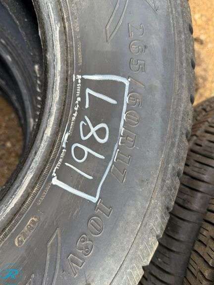 (3) 2018 Goodyear Eagle Enforcer All Weather 265/60R17 Tires - Roller Auctions