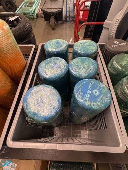Bulk Assorted Foam Rollers in Various Colors and Textures - Roller Auctions