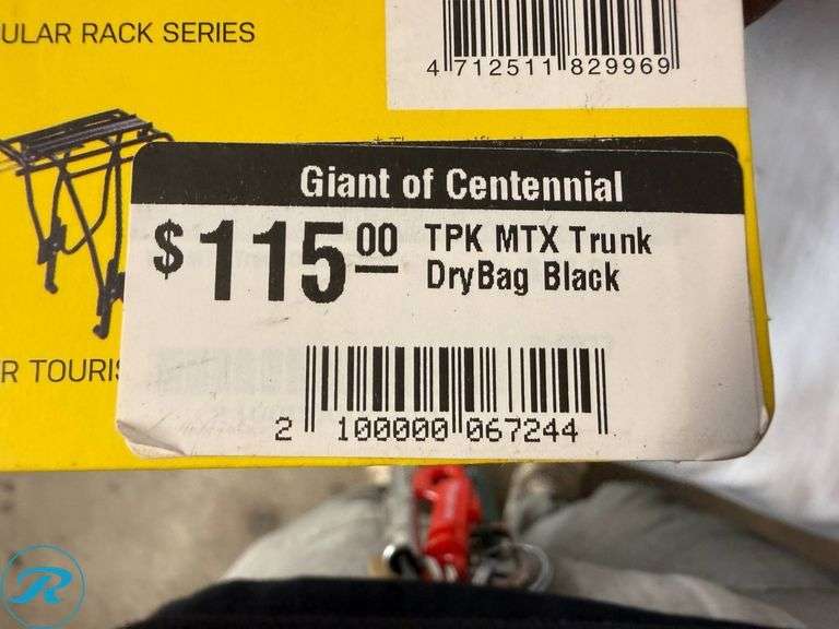 Topeak MTX Trunk DryBag with Omni QuickTrack Adapter and Ortlieb Handlebar Mounting Set - Roller Auctions