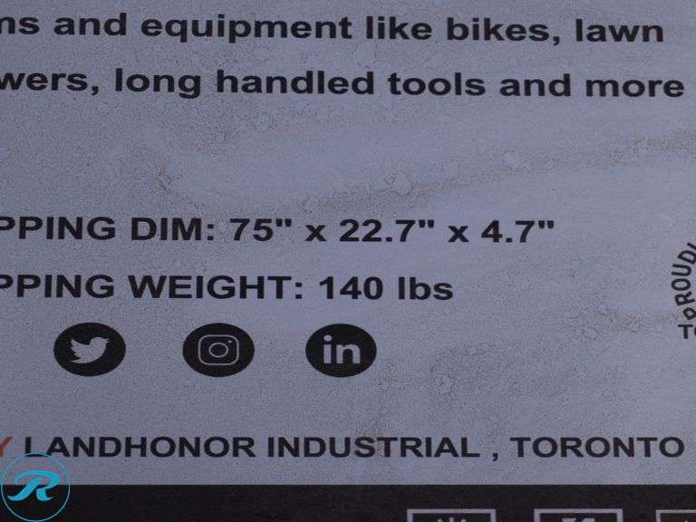 New Land Honor LHR-MS0810 Galvanized Apex Roof Metal Shed, 8' x 10' - Roller Auctions