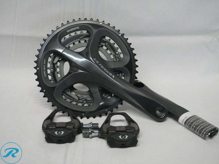 Shimano Ultegra FC-6750 Crankset with PD-R8000 Pedals - Roller Auctions
