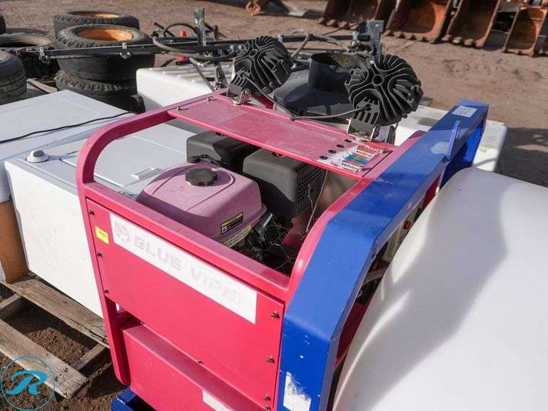 Blue Viper Skid Mounted Hot Water Pressure Washer, 420cc Gas Engine - Roller Auctions