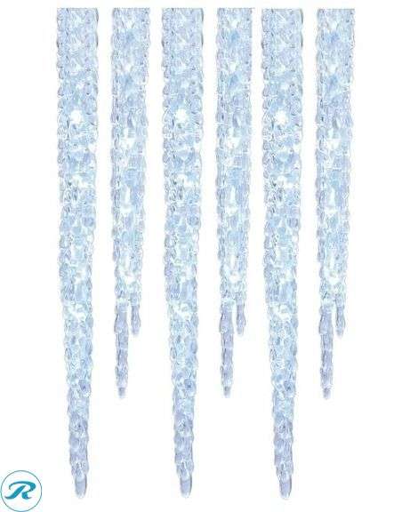 (2) GE: Energy Smart Random Sparkle 20-Count 100 LED Twinkling Ice Crystal Icicle Set- New - Roller Auctions
