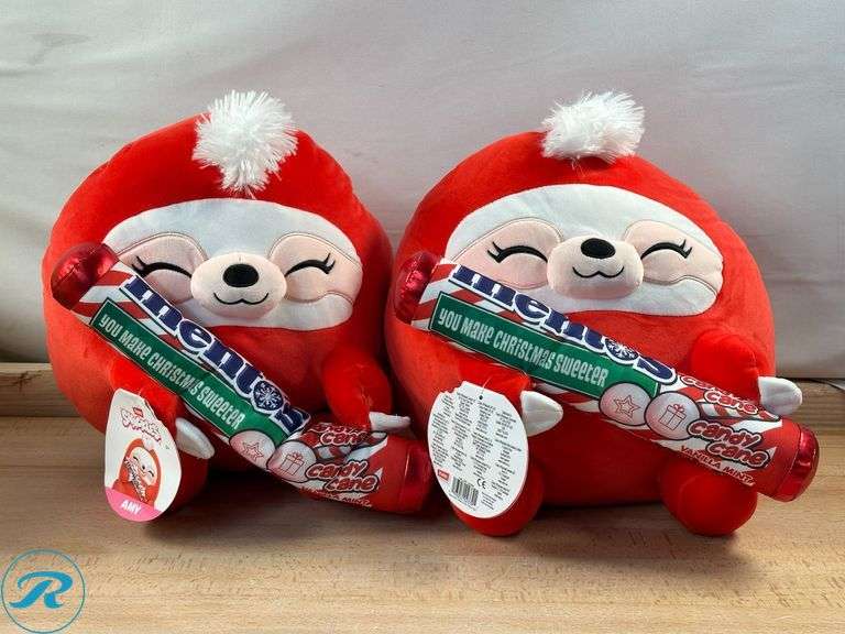 (2) Zuru: Snackles, Candy Cane, Amy- New; Squishmallows 24” Pokémon Plush, Pikachu- Like New - Roller Auctions