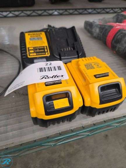 DeWalt DCB115 Charger with (2) DeWalt 20V Max Batteries