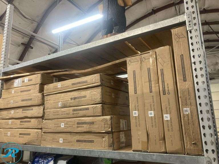 (17-Items Total) New Basil Green Kitchen Cabinet Bundle (RTA) Includes (7) Base Cabinets ,(7) Wall Cabinets ,(1) Wall Corner and (2) Cabinet Toe Kick Trim. Ready To Assembled (NOT ASSEMBLED) Please see all pictures for cabinet models and dimensions "MSRP. $3850 - Roller Auctions