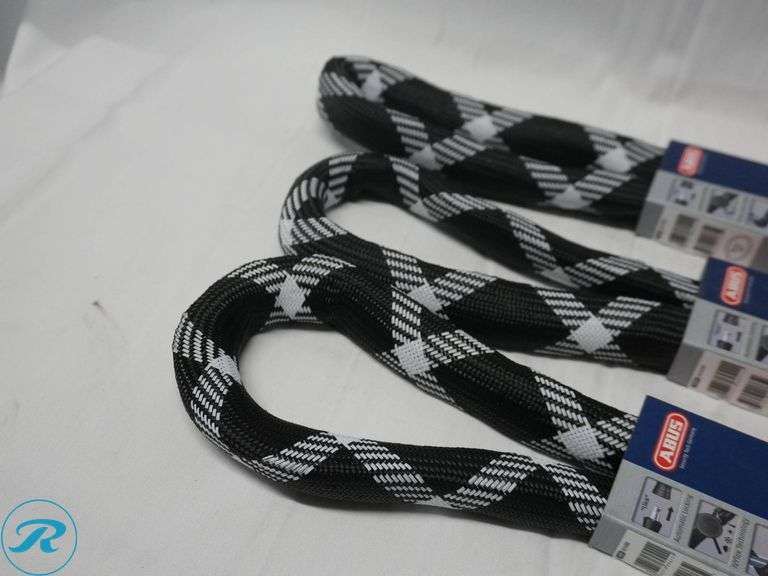 (3) Abus 6210 IVY Chain Locks with Protective Cover - Roller Auctions