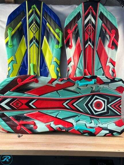 (3) 50" Vipernex Snow Sled- Like New/ (1) Damaged - Roller Auctions