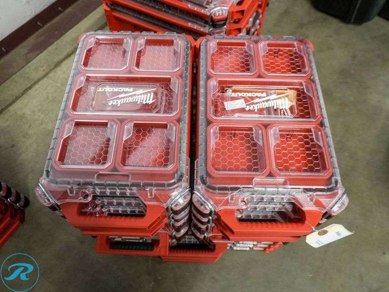 (11) Milwaukee Packout Storage Organizers - Roller Auctions