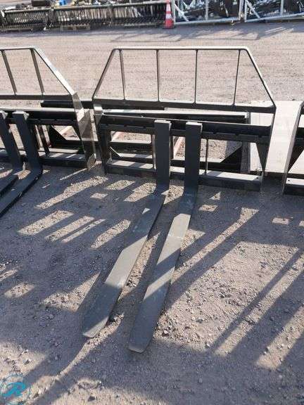 New Kivel Fork Attachment to Fit Skid Steer Loader, 48" Forks, 3500 Lb. Capacity - Roller Auctions