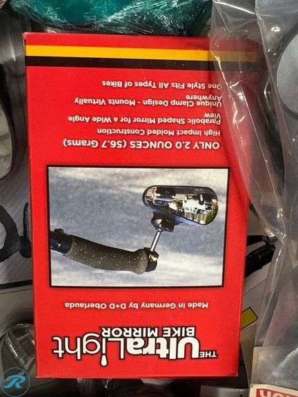 Bicycle Mirrors and Accessories in Plastic Storage Crate - Roller Auctions